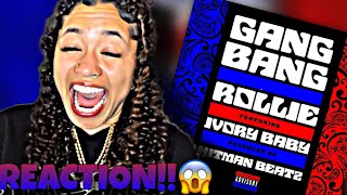Rollie- Gang Bang (feat. Ivori babu) REACTION!!🔥