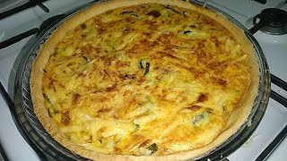 Quiche à la courgette, recette facile, simple et économique.