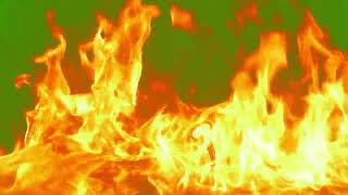Fireline In Slow Motion With Green Screen Fire Green Screen 4K