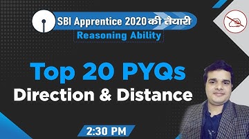 SBI APPRENTICE SERIES | Reasoning | Top 20 PYQ | Direction & Distance | By Anand Mahendras | 2:30 pm
