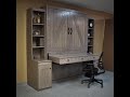 Oak Barn Door Murphy Bed