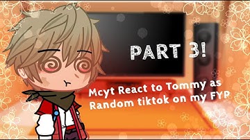 Mcyt react to Tommy as random tiktok on my FYP INDO/ENG {3/3}