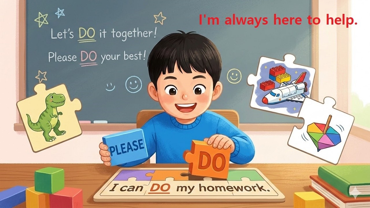 🌱 [영문법의 매직] 단어 암기 대신 Do와 Please로 시작하는 우리 아이 첫 영어