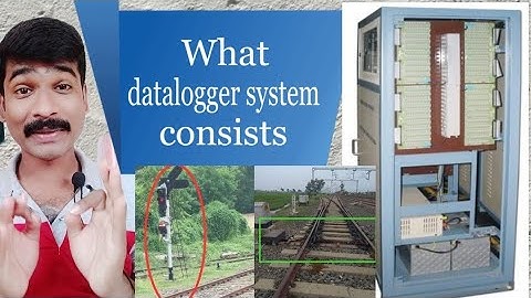 what datalogger system consists in hindi | indian railways datalogger consists of what |datalogger |
