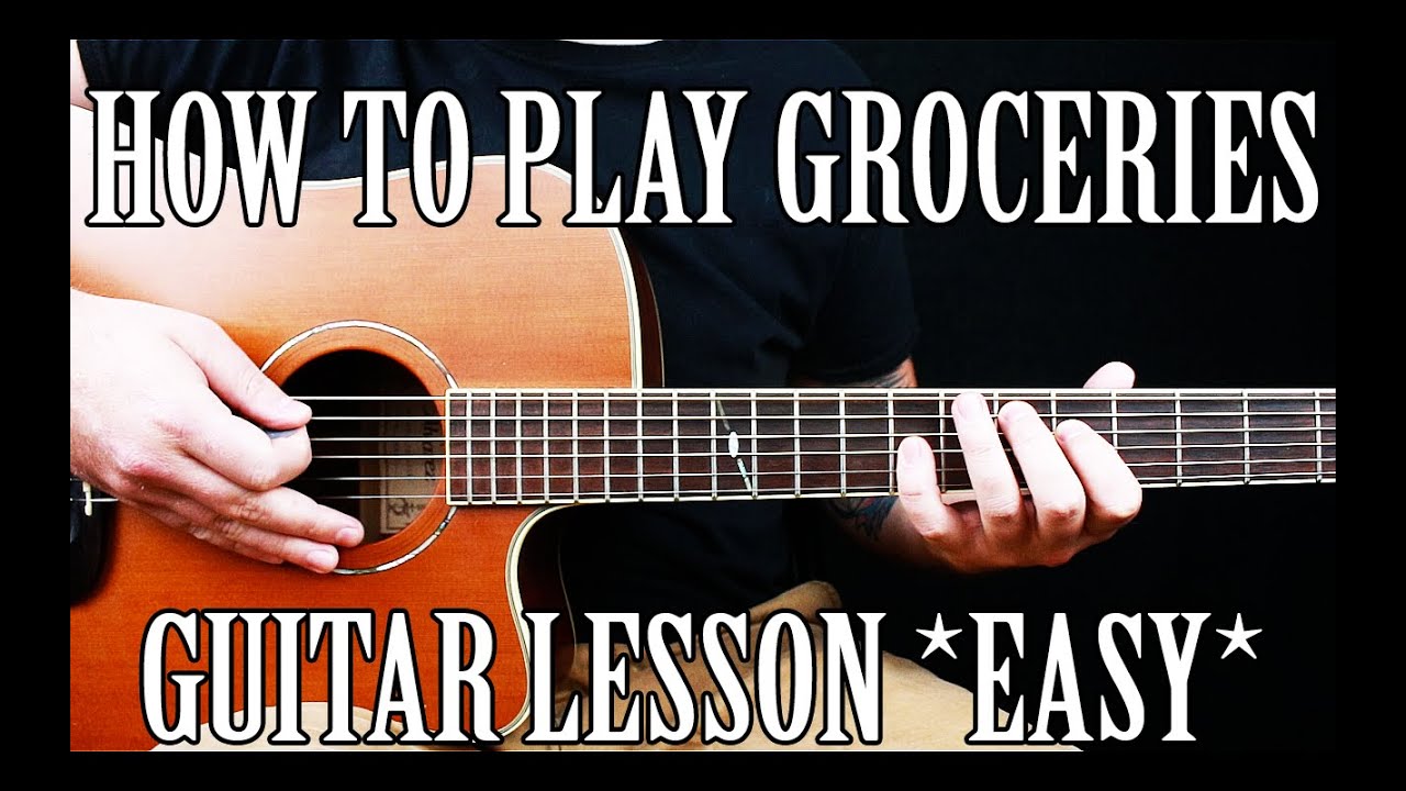 How to Play "GRoCERIES" by Chance the Rapper on Guitar for Beginners + TAB