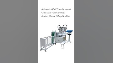 Automatic high viscosity 300ml glass glue tube cartridge sealant silicone filling machine for Acid