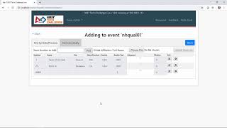 Celebrity Scorekeeper - Step 6 Add/Edit Teams Profile
