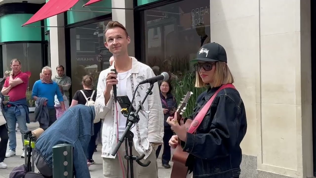 Unforgettable Encounter - WOW !!Dancing On The Moon Luke Burr Allie Sherlock Cover & Luke Burr