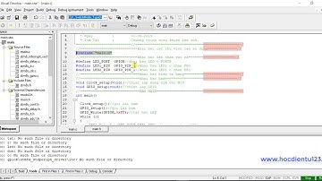 STM8|Phần 1.1-STM8S giao tiếp 2 LED đơn/STM8 with LED