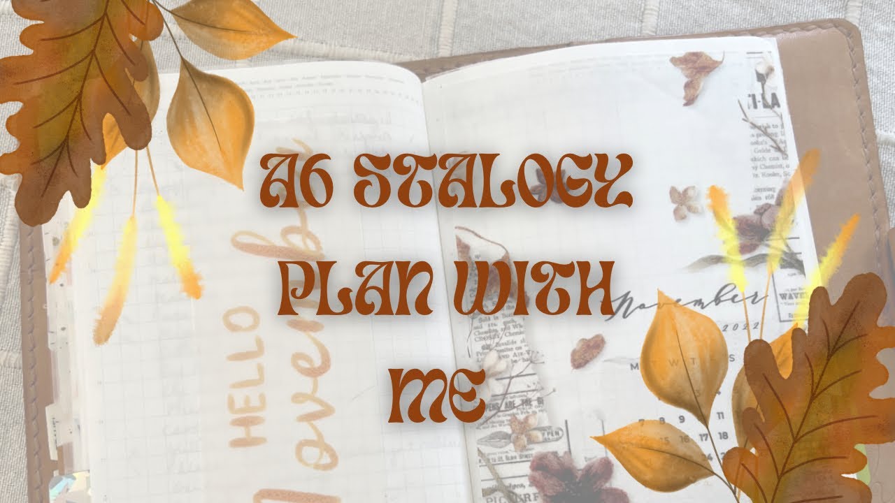 November setup | A6 Stalogy | Plan with me | Daily planner | Functional ...