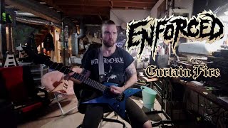 Enforced - Curtain Fire Cover - Lefty Guitarist