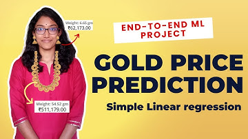 End to End Machine Learning project - Gold Price Prediction in India | Tamil
