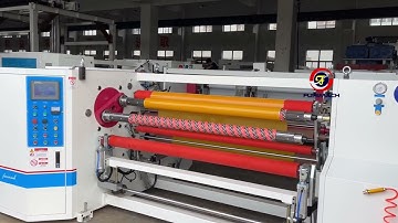 RED-S Double Shafts Auto BOPP Tape Rewinding Machine with Auto Tabbing and Auto Cut-off Devices
