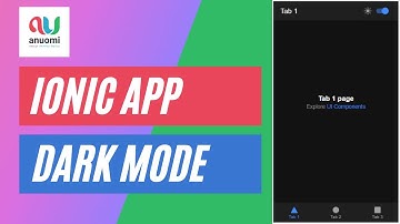 How to add dark mode in ionic app