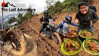 Last Adventure to Village wet terrain and mud Full Offroad The Last Day Back From Bhojpur Hot Thukpa