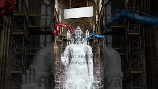 Epic Rust Removal: Robot Power Transforms Ancient Statue