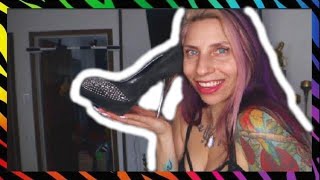 Black Heels with Silver Heel and Rhinstones high heel shoes #nancytigress screenshot 3