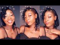 HOW TO TWIST SHORT 4C NATURAL HAIR WITH KINKY HAIR EXTENSIONS