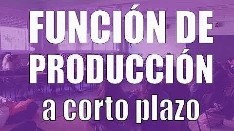 ¿Qué es la función de producción a corto plazo?