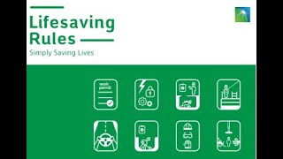 Saudi Aramco life saving rules
