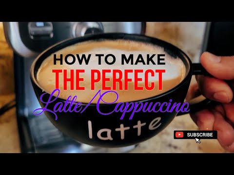 THE PERFECT LATTE/CAPPUCCINO TUTORIAL WITH THE CALPHALON – TEMP IQ ESPRESSO MACHINE 4K