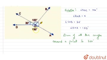 In the given figure, find the value of x  | 7 | LINES AND ANGLES | MATHS | ICSE | Doubtnut