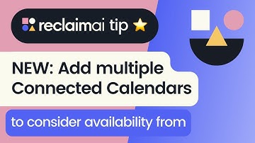 Multi-Calendar Availability Scheduling for Google Calendar | Reclaim.ai Tip ⭐