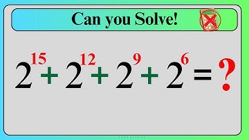 Nice Exponential Math Simplification |Algebra | No Calculator !!!!