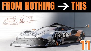 Can You Create a Realistic Supercar Design in PHOTOSHOP? 🔥