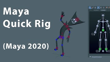 Maya 2020 Quick Rig  and features
