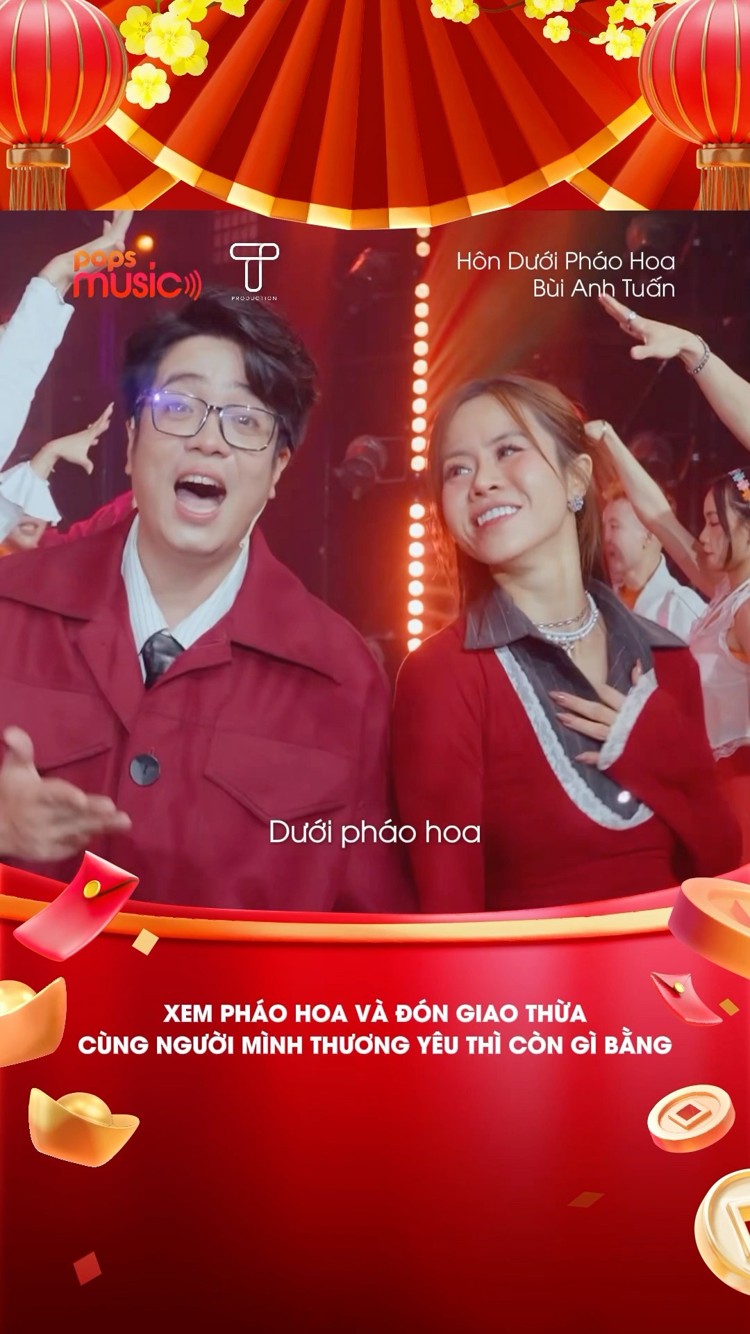 Xem pháo hoa và đón giao thừa cùng người mình thương yêu thì còn gì bằng #HonDuoiPhaoHoa #BuiAnhTuan