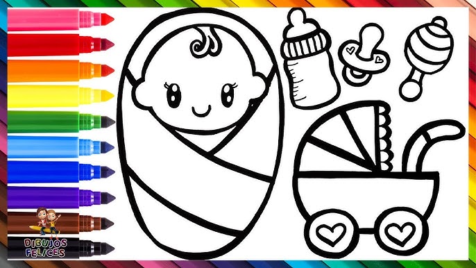 Dibuja y Colorea Un Bebé Con Accesorios 👶🍼🌈 Dibujos Para Niños - YouTube dibuja-y-colorea-un-beb-con-accesorios-dibujos-para-ni-os-youtube