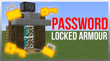 Minecraft 1.19: Redstone Tutorial - Password Armour Lock!