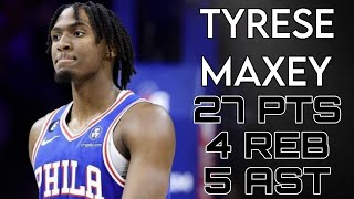 Tyrese Maxey 27PTS 4REB 5AST | Philadelphia 76ers vs Minnesota Timberwolves |PHI vs MIN| Mar 7, 2023