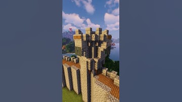 How to build a MEDIEVAL CASTLE Part 3 | Watchtowers | #Short #Minecraft #Castle