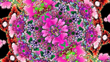 Mandelbrot over Julia z=z^2+c Kaleidoscope (4K)