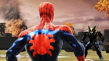 Spider-Man Web of Shadows - Good Path (Max PC) Walkthrough part 10 - SYMBIOTE WOLVERINE