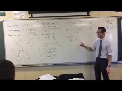 Finding Equations of Parabolas that are Tangent to each other