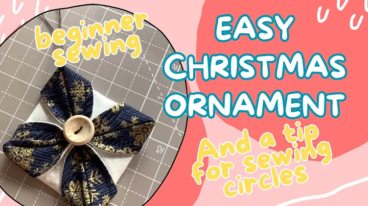 DIY Cathedral Window Christmas Ornament | Scrap Fabric Hanging Ornament Tutorial