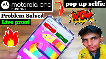 moto one fusion plus popup camera problem🔥