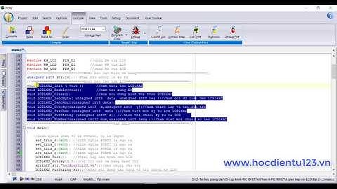 PIC|Phần 4.2-PIC16F877A giao tiếp LCD1602 với 4 đường dữ liệu