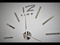 3D BIG DIY CLOCK / Wall Clock Installation for Home Decoration