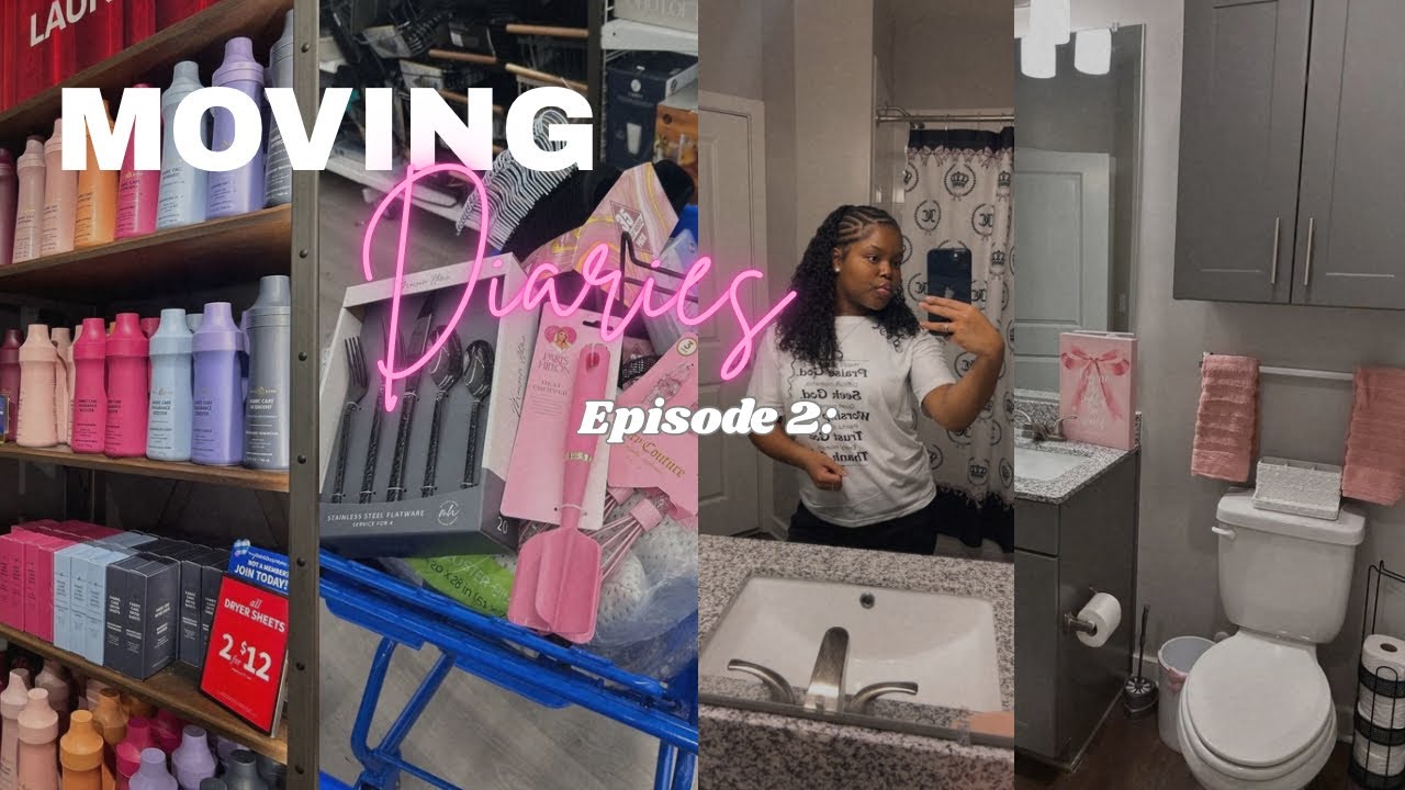 Moving Diaries Ep.2: LOTS of shopping, home decor, DEEP cleaning, LOST my camera, apartment haul 