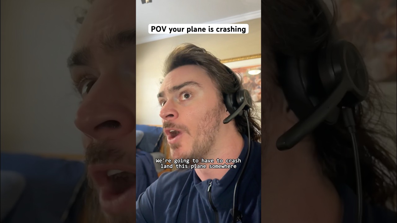 POV your plane is crashing #shorts #comedy #funny