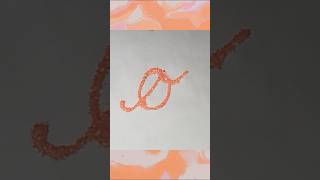 Writing Capital Letter &quot;O&quot; in Cursive Writing | #shorts #calligraphy