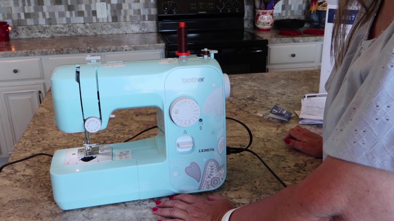 Brother LX3817A 17-Stitch Portable Full-Size Mechanical Sewing Machine, Aqua