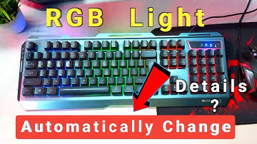 Zebronics Keyboard RGB Light Automatic Change Kaise Kare | Zebronics Gaming Keyboard RGB light On