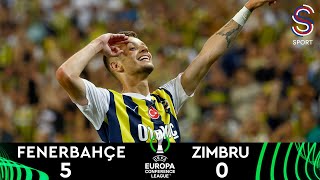 Fenerbahçe 5-0 Zimbru | Avrupa Konferans Ligi - Eleme Turu İlk Maçı image