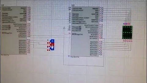 Matriz LED 7x5 con PIC16F877A