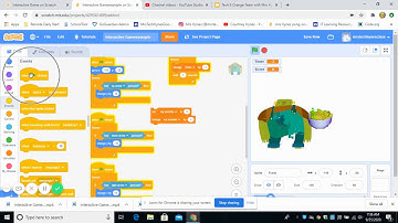 Interactive Game on Scratch adding Variables Score and Timer